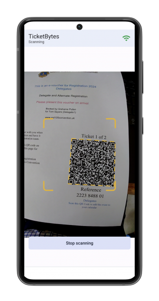 TicketBytes scan TicketBytes scan